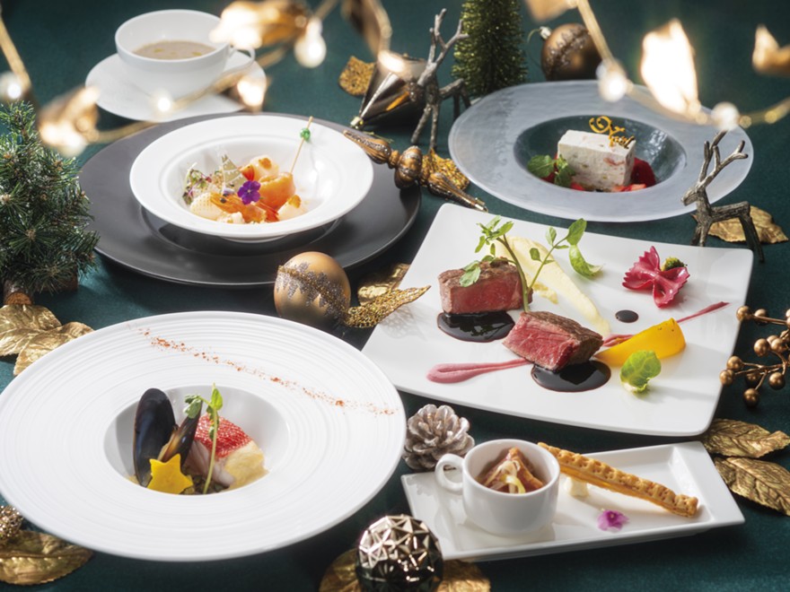 【クリスマス★2025】お部屋は東京タワービュー確約★クリスマスディナーコース&乾杯のグラススパークリングワイン付 (夕朝食付)
